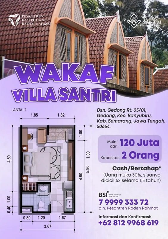 villa santri raden rahmat, pondok pesantren lansia raden rahmat, pondok pesantren lansia raden rahmat semarang, pesantren lansia raden rahmat